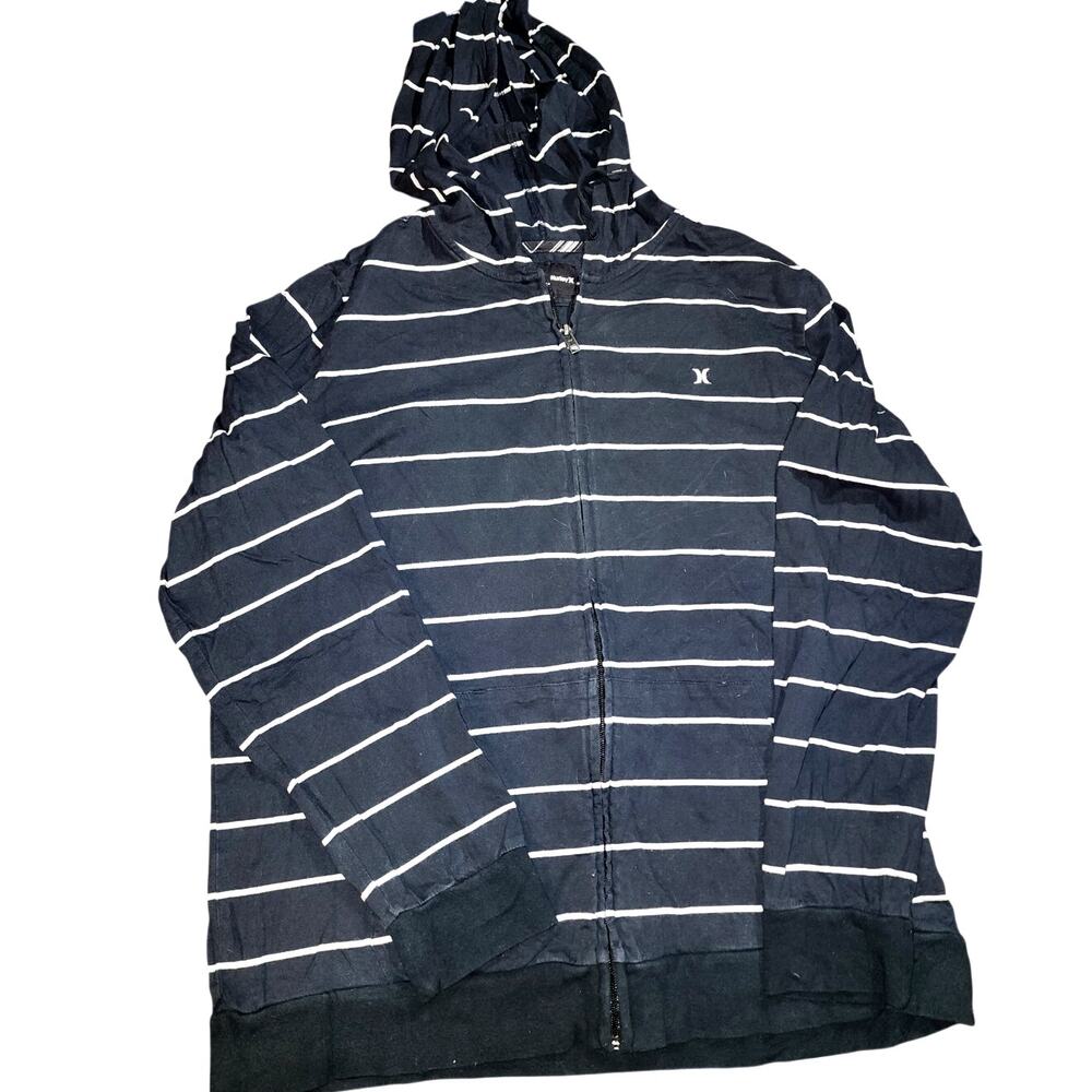 Hurley Men's Full Zip Light Weight Hoodie Sweatshirt Size XL